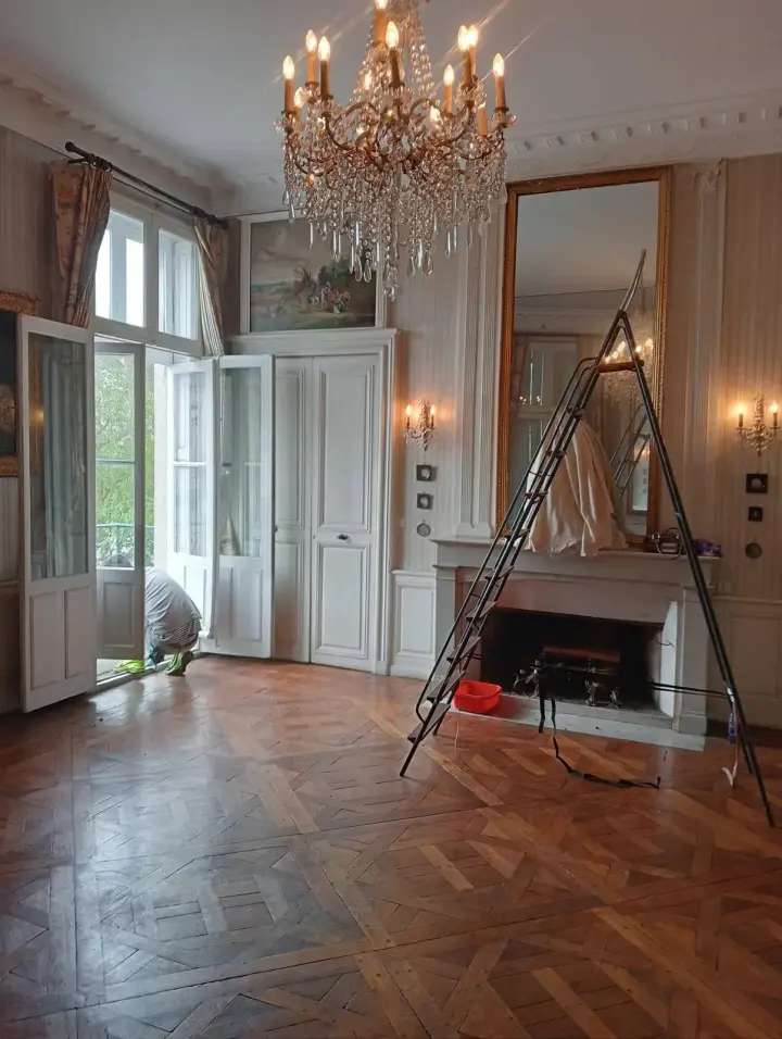 Hôtel particulier, remise en état des pièces